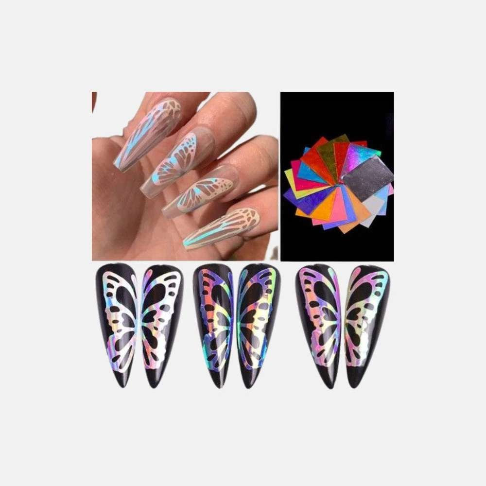 Stickers Mariposa Holografico 2D 1 Stickers Mariposa Holografico 2D