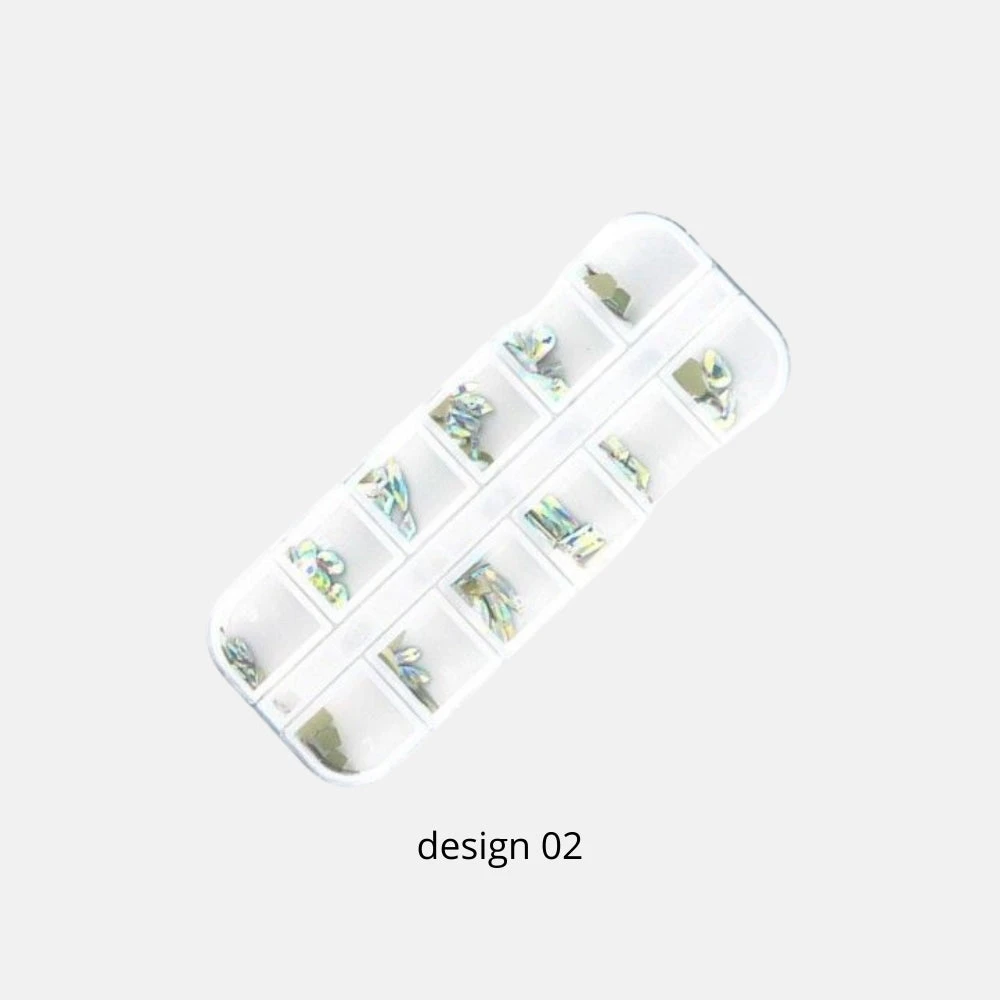 Pack 12 Modelos De Piedras Decoración Uñas 1 Pack 12 Modelos De Piedras Decoración Uñas