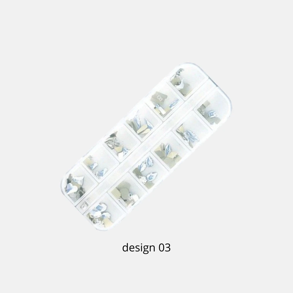 Pack 12 Modelos De Piedras Decoración Uñas 2 Pack 12 Modelos De Piedras Decoración Uñas - Imagen 2