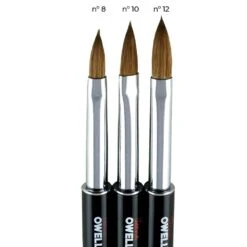 Pincel 100% Kolinsky Para Acrílico 11 Pincel 100% Kolinsky Para Acrílico -Seena Owell Ventas 2633