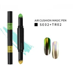 Polvo Efecto Espejo De 2 Tonos En Bolígrafo Con Esponja -Seena Owell Ventas 3088