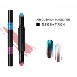 Polvo Efecto Espejo De 2 Tonos En Bolígrafo Con Esponja -Seena Owell Ventas 3091