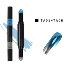 Polvo Efecto Espejo De 2 Tonos En Bolígrafo Con Esponja -Seena Owell Ventas 3093