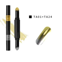 Polvo Efecto Espejo De 2 Tonos En Bolígrafo Con Esponja -Seena Owell Ventas 3096