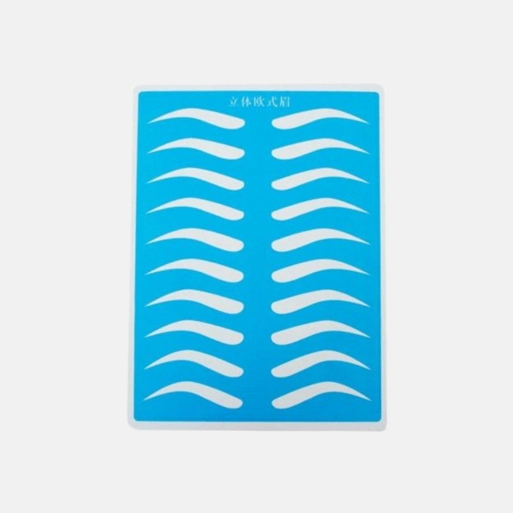 Piel Sintética Azul Con Guía Para Práctica De Microblading 1 Piel Sintética Azul Con Guía Para Práctica De Microblading