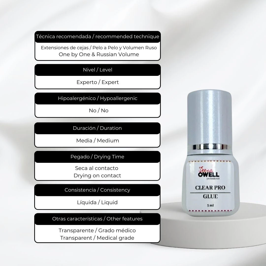 Pegamento Clear Pro Glue Transparente 2 Pegamento Clear Pro Glue Transparente - Imagen 2