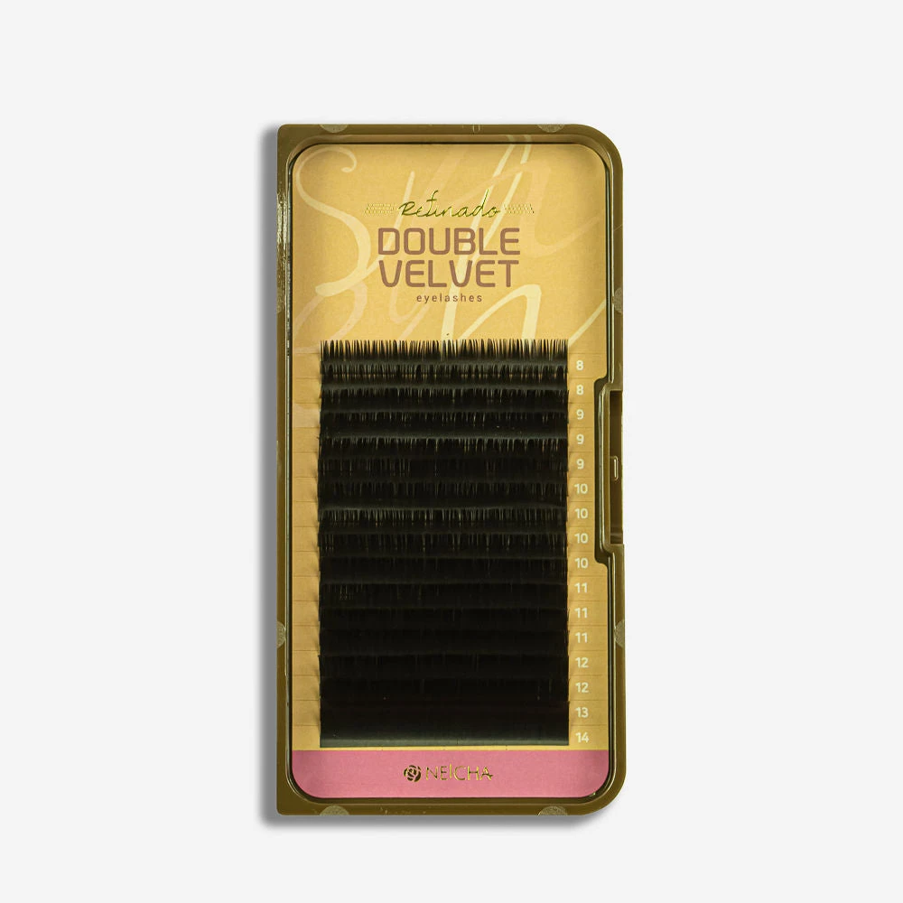 Extensiones De Pestañas Doble Velvet - Curva B 1 Extensiones De Pestañas Doble Velvet - Curva B