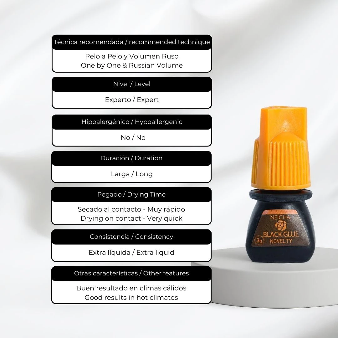 Pegamento Novelty Para Extensiones De Pestañas - Neicha 2 Pegamento Novelty Para Extensiones De Pestañas - Neicha - Imagen 2